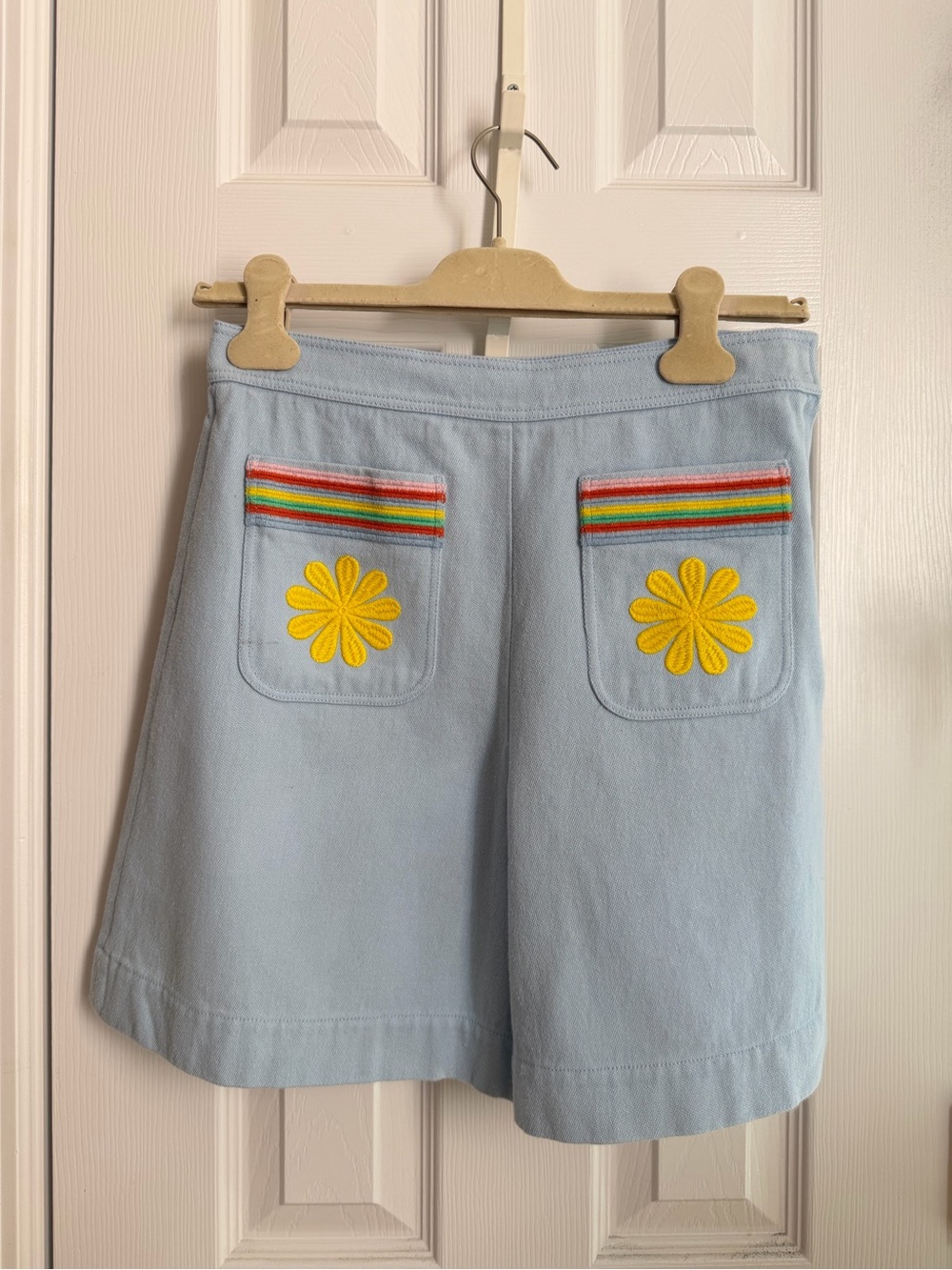 &other Stories Blue Shorts With Embroidery Síndiso Khumalo Size 4 - Picture 2 of 8
